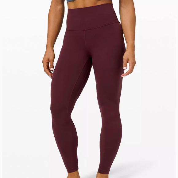 Lululemon Align Burgundy Workout 